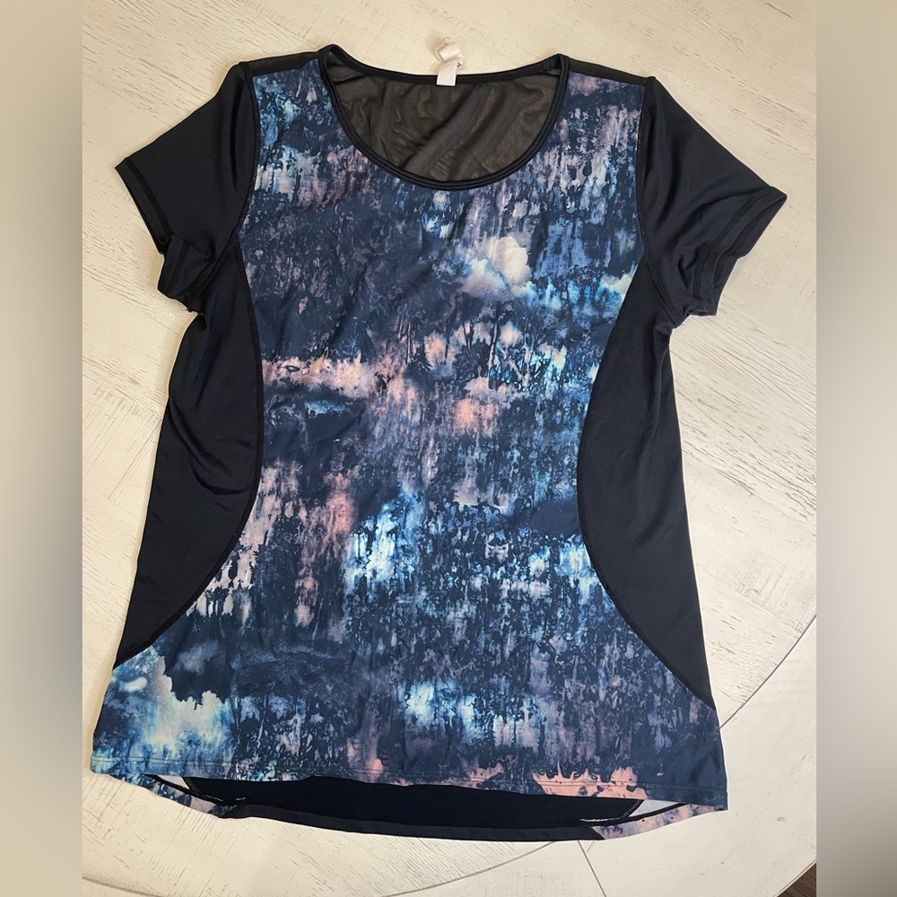 Nanette Lepore Women’s Athletic Top Black and Blue Size M
